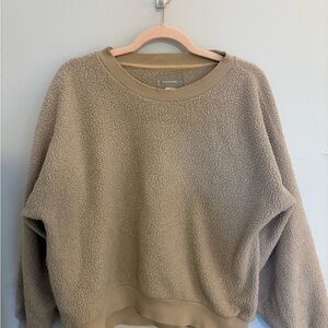 Everlane Women's Beige Renew Fleece Sweatshirt